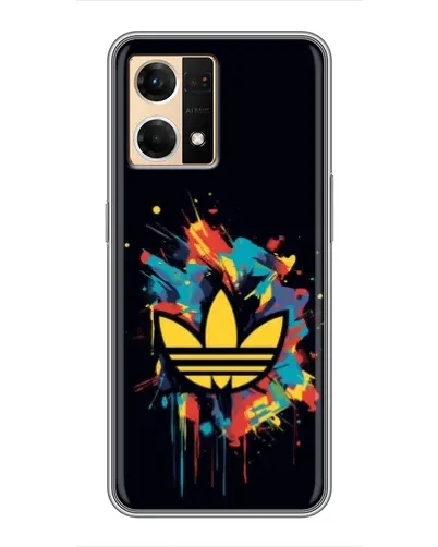 Чехол для OPPO Reno7 4G с картинкой «Adidas Splash»