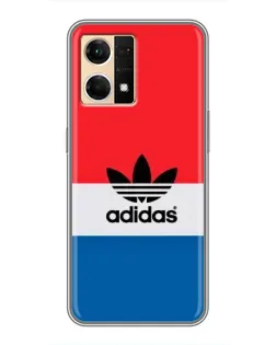 Чехол для OPPO Reno7 4G с картинкой «Ретро блоки Adidas»