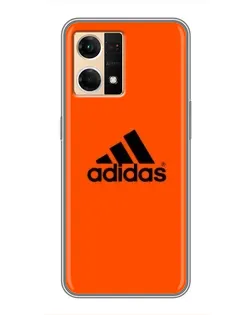 Чехол для OPPO Reno7 4G с картинкой «Adidas Ukraine»