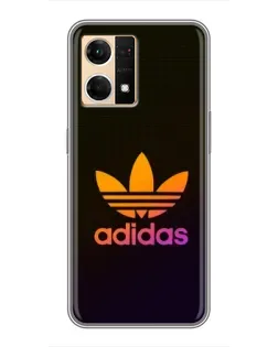 Чехол для OPPO Reno7 4G с картинкой «Градиент Adidas»