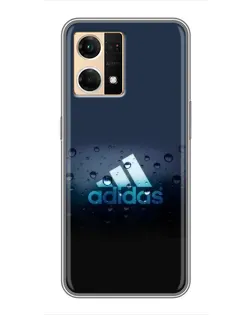 Чехол для OPPO Reno7 4G с картинкой «Adidas Water Drops»