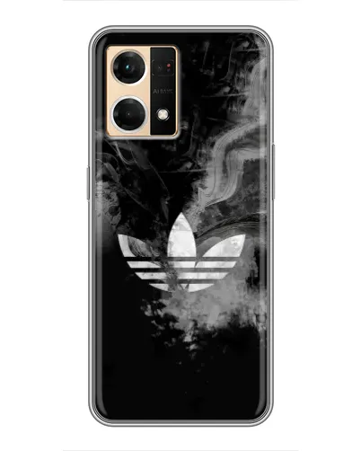 Чехол для OPPO Reno7 4G с картинкой «Абстрактный дым Adidas»