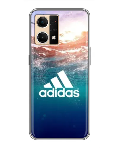 Чехол для OPPO Reno7 4G с картинкой «Океанская глубина адидас»
