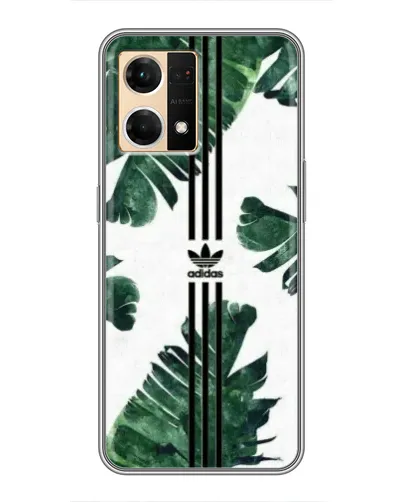 Чехол для OPPO Reno7 4G с картинкой «Пальмовые листья адидас»