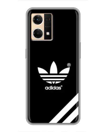 Чехол для OPPO Reno7 4G с картинкой «Adidas с диагональными полосами»