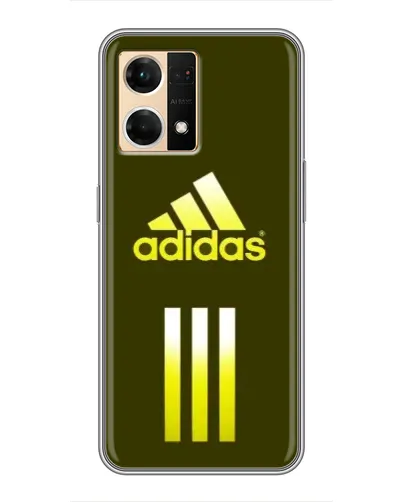 Чехол для OPPO Reno7 4G с картинкой «Оливковый градиент Adidas»