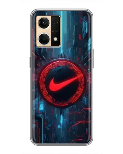 Чехол для OPPO Reno7 4G с картинкой «Техногенный стиль Nike» Чехол для OPPO Reno7 4G с картинкой «Техногенный стиль Nike»