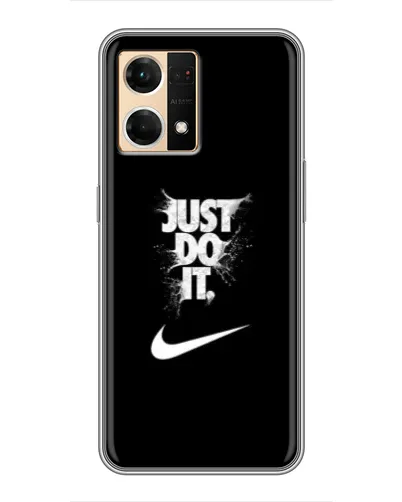Чехол для OPPO Reno7 4G с картинкой «Текстовый принт Nike» Чехол для OPPO Reno7 4G с картинкой «Текстовый принт Nike»