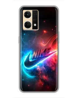 Чехол для OPPO Reno7 4G с картинкой «Огненный логотип Nike» Чехол для OPPO Reno7 4G с картинкой «Огненный логотип Nike»