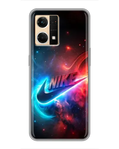 Чехол для OPPO Reno7 4G с картинкой «Огненный логотип Nike» Чехол для OPPO Reno7 4G с картинкой «Огненный логотип Nike»
