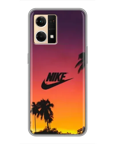 Чехол для OPPO Reno7 4G с картинкой «Nike на закате солнца» Чехол для OPPO Reno7 4G с картинкой «Nike на закате солнца»
