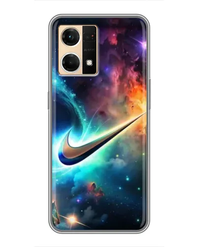 Чехол для OPPO Reno7 4G с картинкой «Космический Nike Swoosh» Чехол для OPPO Reno7 4G с картинкой «Космический Nike Swoosh»
