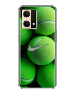 Чехол для OPPO Reno7 4G с картинкой «Теннисные мячи Найк» Чехол для OPPO Reno7 4G с картинкой «Теннисные мячи Найк»