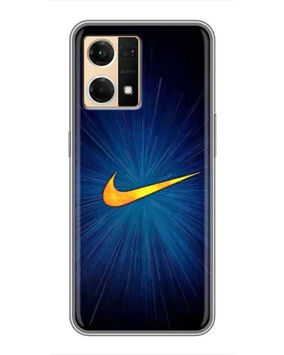 Чехол для OPPO Reno7 4G с картинкой «Синий пульс Nike» Чехол для OPPO Reno7 4G с картинкой «Синий пульс Nike»