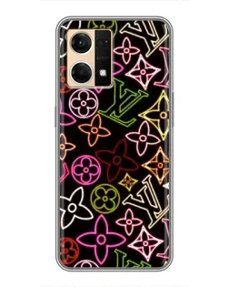 Чехол для OPPO Reno7 4G с картинкой «Неоновый микс Nike» Чехол для OPPO Reno7 4G с картинкой «Неоновый микс Nike»