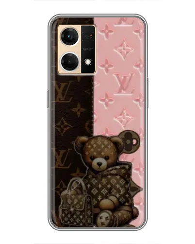 Чехол для OPPO Reno7 4G с картинкой «Мишка в стиле LV» Чехол для OPPO Reno7 4G с картинкой «Мишка в стиле LV»