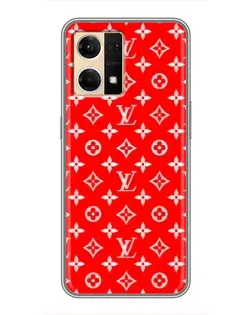 Чехол для OPPO Reno7 4G с картинкой «Яркий паттерн LV» Чехол для OPPO Reno7 4G с картинкой «Яркий паттерн LV»