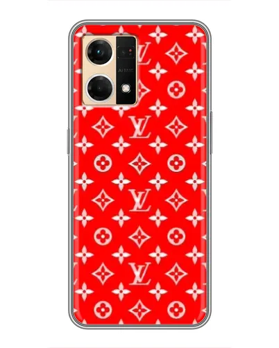 Чехол для OPPO Reno7 4G с картинкой «Яркий паттерн LV» Чехол для OPPO Reno7 4G с картинкой «Яркий паттерн LV»