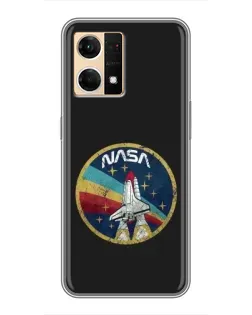 Чехол для OPPO Reno7 4G с картинкой «NASA — эмблема миссии» Чехол для OPPO Reno7 4G с картинкой «NASA — эмблема миссии»