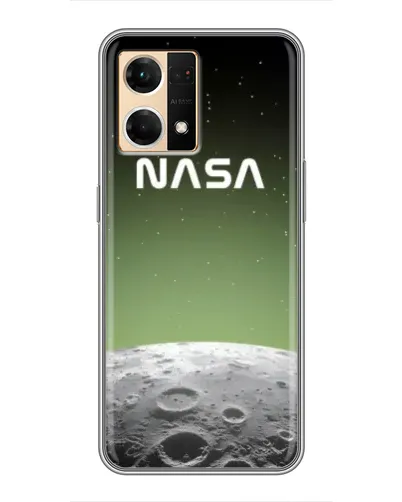 Чехол для OPPO Reno7 4G с картинкой «NASA — лунный градиент»