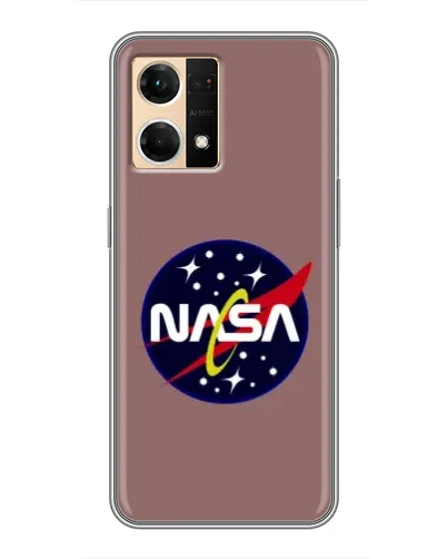 Чехол для OPPO Reno7 4G с картинкой «NASA — ретро космос»