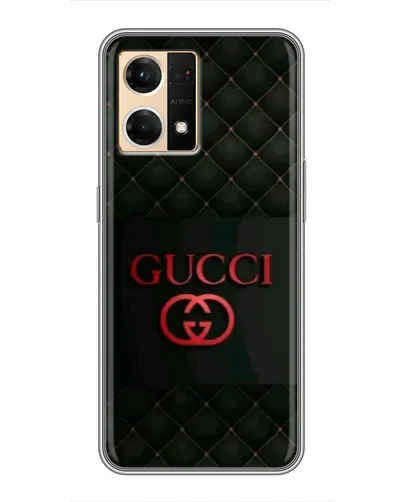 Чехол для OPPO Reno7 4G с картинкой «Gucci — стеганый черный» Чехол для OPPO Reno7 4G с картинкой «Gucci — стеганый черный»