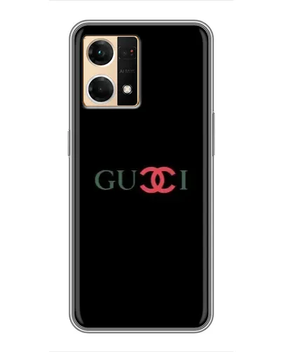Чехол для OPPO Reno7 4G с картинкой «Gucci — красный градиент» Чехол для OPPO Reno7 4G с картинкой «Gucci — красный градиент»