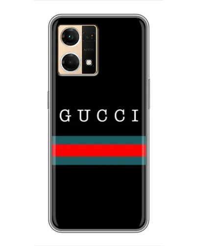 Чехол для OPPO Reno7 4G с картинкой «Gucci — красный пояс» Чехол для OPPO Reno7 4G с картинкой «Gucci — красный пояс»