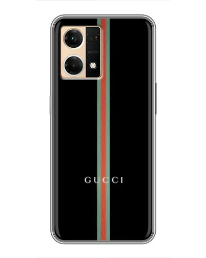 Чехол для OPPO Reno7 4G с картинкой «Gucci — строгая линия» Чехол для OPPO Reno7 4G с картинкой «Gucci — строгая линия»