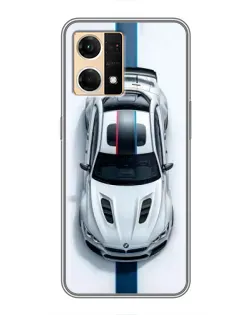 Чохол для OPPO Reno7 4G з картинкою «Вид зверху — BMW M» Чохол для OPPO Reno7 4G з картинкою «Вид зверху — BMW M»