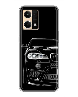 Чохол для OPPO Reno7 4G з картинкою «Темний силует BMW» Чохол для OPPO Reno7 4G з картинкою «Темний силует BMW»