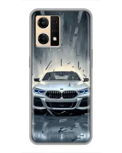 Чохол для OPPO Reno7 4G з картинкою «BMW у світлі фар» Чохол для OPPO Reno7 4G з картинкою «BMW у світлі фар»