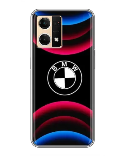 Чохол для OPPO Reno7 4G з картинкою «Логотип BMW та неонові дуги» Чохол для OPPO Reno7 4G з картинкою «Логотип BMW та неонові дуги»