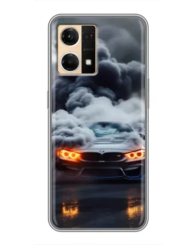 Чохол для OPPO Reno7 4G з картинкою «BMW у диму» Чохол для OPPO Reno7 4G з картинкою «BMW у диму»