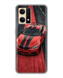Чохол для OPPO Reno7 4G з картинкою «BMW на червоній доріжці» Чохол для OPPO Reno7 4G з картинкою «BMW на червоній доріжці»