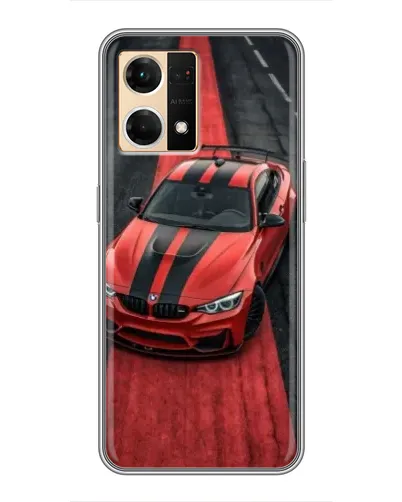 Чохол для OPPO Reno7 4G з картинкою «BMW на червоній доріжці» Чохол для OPPO Reno7 4G з картинкою «BMW на червоній доріжці»
