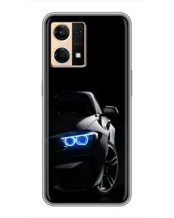 Чохол для OPPO Reno7 4G з картинкою «BMW — нічний погляд» Чохол для OPPO Reno7 4G з картинкою «BMW — нічний погляд»