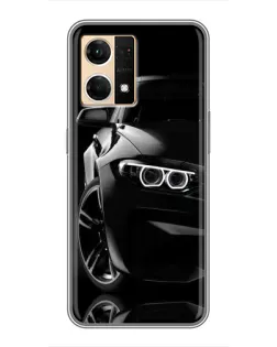 Чохол для OPPO Reno7 4G з картинкою «Чорна BMW — профіль» Чохол для OPPO Reno7 4G з картинкою «Чорна BMW — профіль»