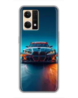 Чохол для OPPO Reno7 4G з картинкою «BMW — вогні неону» Чохол для OPPO Reno7 4G з картинкою «BMW — вогні неону»