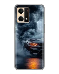 Чохол для OPPO Reno7 4G з картинкою «BMW M-Power — абстракція» Чохол для OPPO Reno7 4G з картинкою «BMW M-Power — абстракція»
