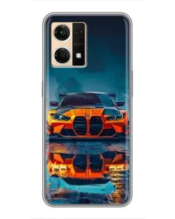 Чохол для OPPO Reno7 4G з картинкою «BMW — золота емблема» Чохол для OPPO Reno7 4G з картинкою «BMW — золота емблема»