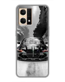 Чохол для OPPO Reno7 4G з картинкою «BMW — акварельний дрифт» Чохол для OPPO Reno7 4G з картинкою «BMW — акварельний дрифт»