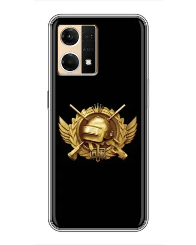 Чехол для OPPO Reno7 4G с картинкой «PUBG — оранжевый градиент»