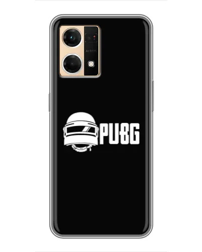 Чехол для OPPO Reno7 4G с картинкой «PUBG — классический лого»