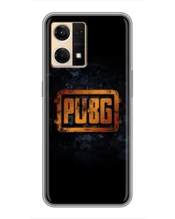 Чехол для OPPO Reno7 4G с картинкой «PUBG — золотой логотип»