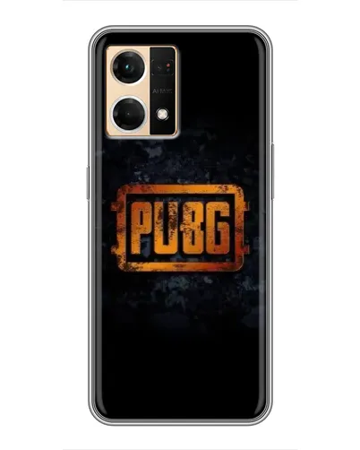 Чехол для OPPO Reno7 4G с картинкой «PUBG — золотой логотип»