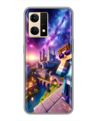 Чехол для OPPO Reno7 4G с картинкой «Стив и космос»