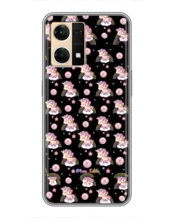 Чехол для OPPO Reno7 4G с картинкой «Magic Unicorn паттерн»