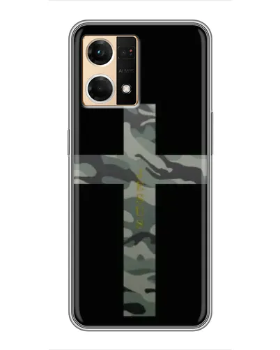 Чехол для OPPO Reno7 4G с картинкой «Милитари Крест» Чехол для OPPO Reno7 4G с картинкой «Милитари Крест»