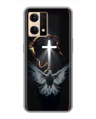 Чехол для OPPO Reno7 4G с картинкой «Голубь и Свет» Чехол для OPPO Reno7 4G с картинкой «Голубь и Свет»